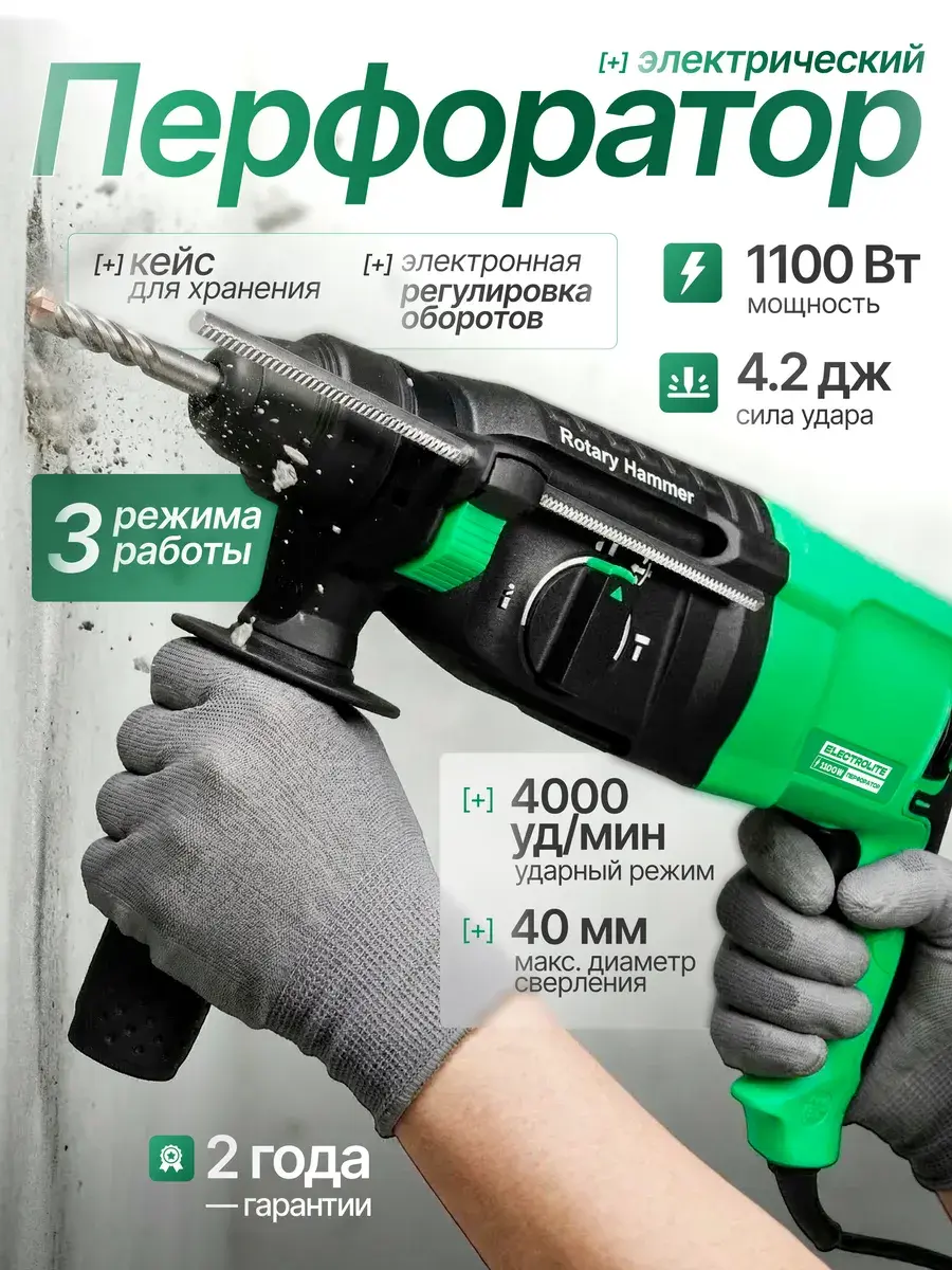 Перфоратор Electrolite П1100