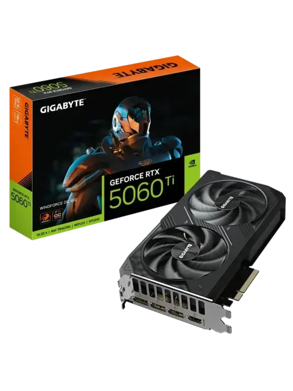 Видеокарта GigabyteRTX 5060 Ti 16 ГБ RTL GV-N506TWF2OC-16GD