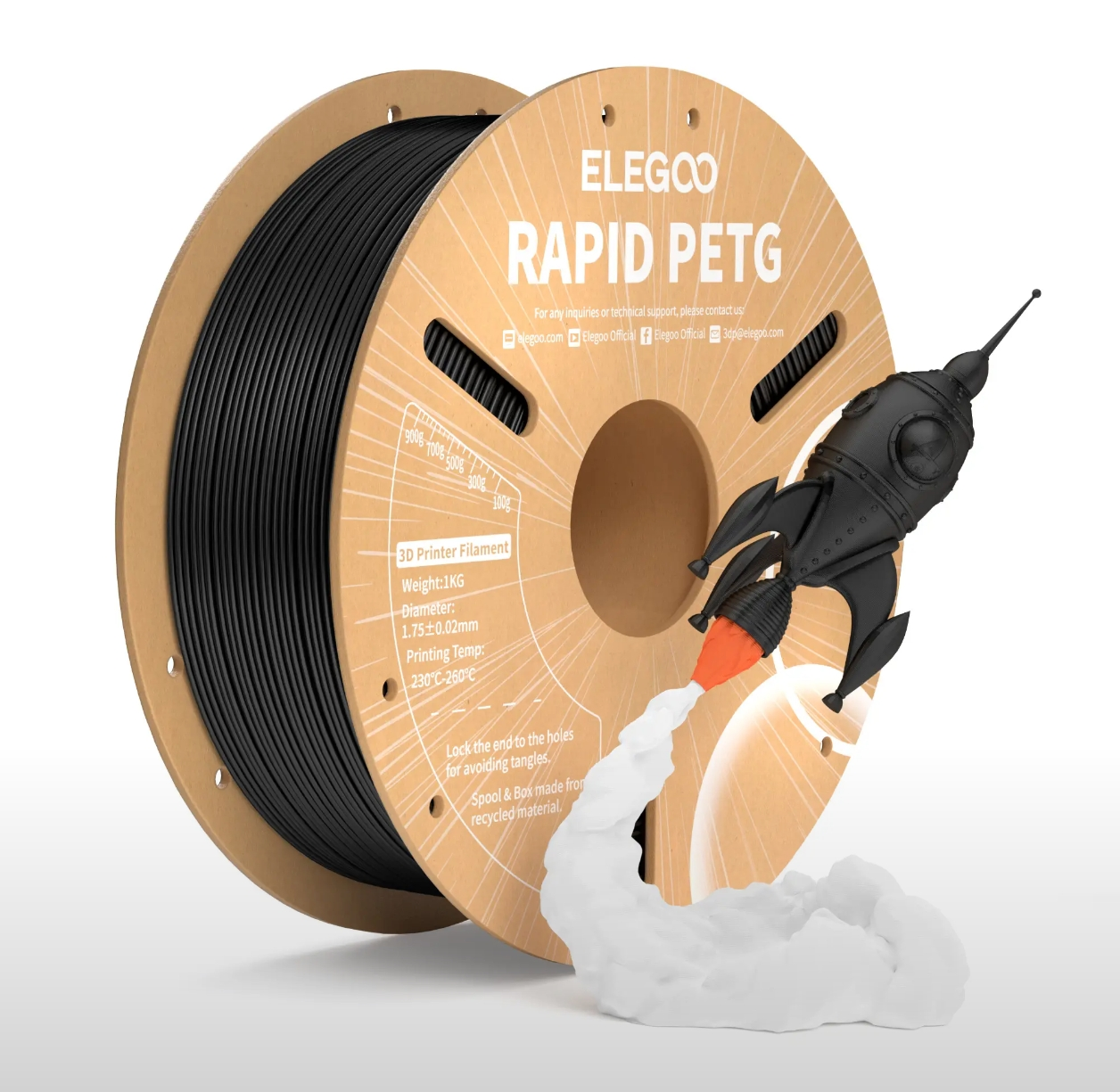 нить для 3D-печати ELEGOO Rapid PETG  1 кг