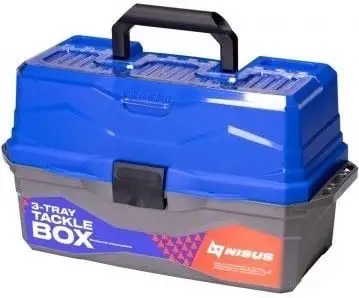Ящик для снастей Nisus Tackle Box трехполочный синий