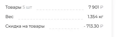 Скриншот подтверждения применения купона Promokodi10