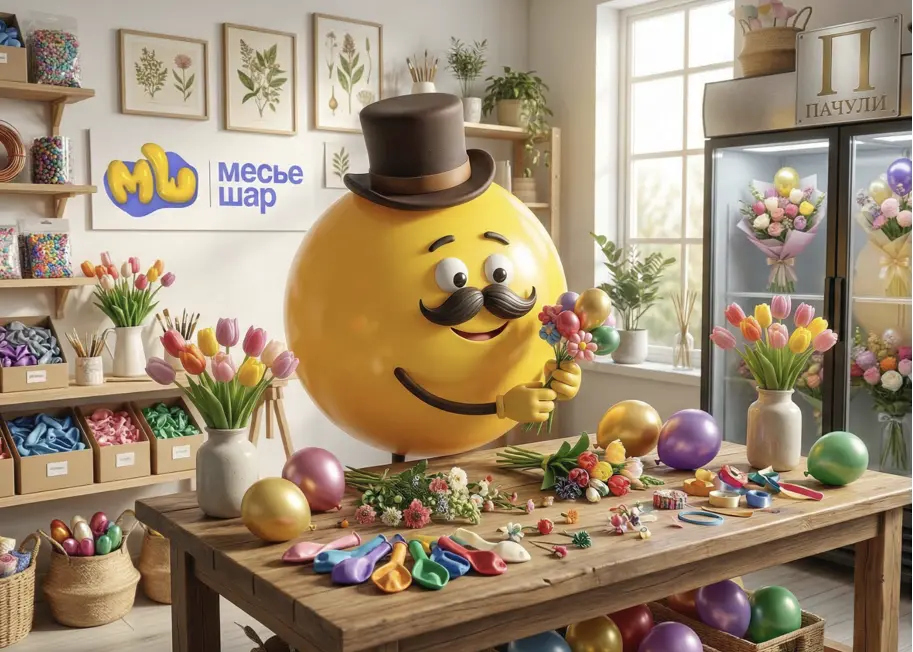 Скидка 10% на наборы воздушных шаров и цветов!