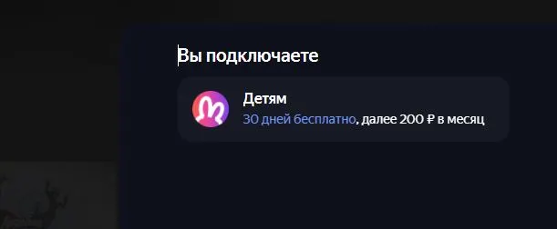 Скриншот подтверждения применения купона AFISHAKIDS