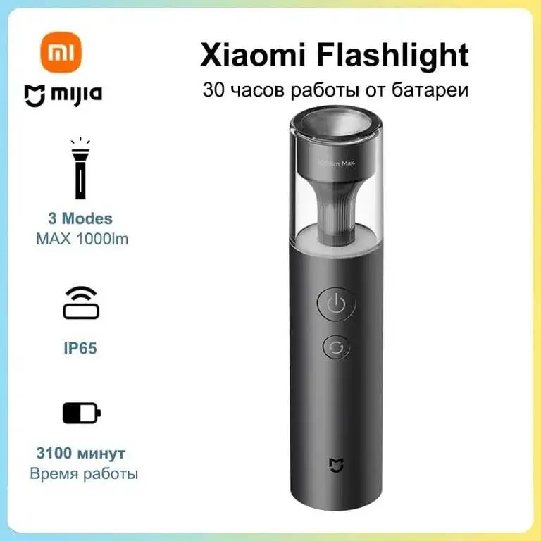 Фонарик аккумуляторный Xiaomi Mijia