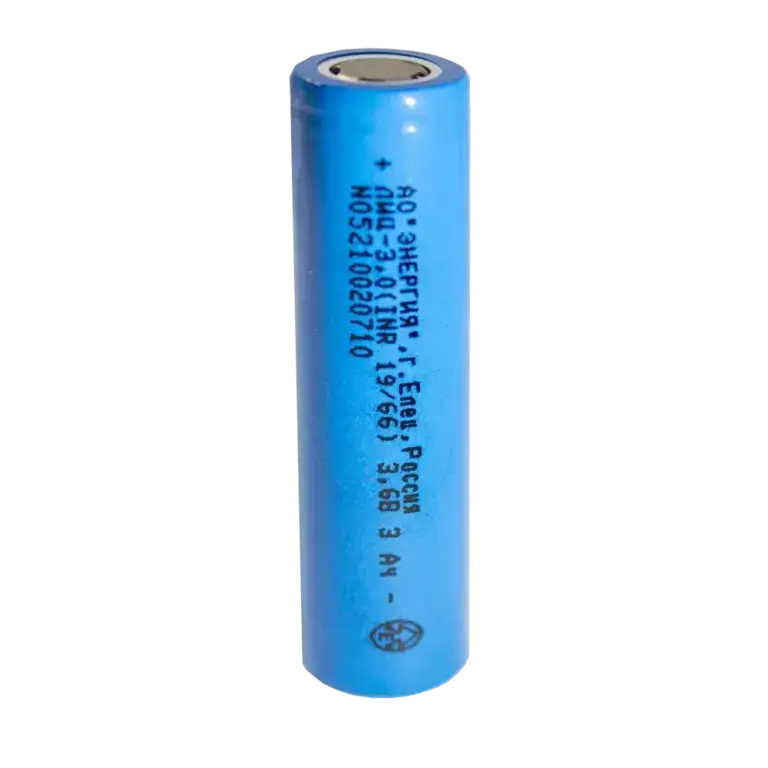 Аккумулятор ПАО Энергия li-ion 3000 мА/ч 3.6В INR 18650