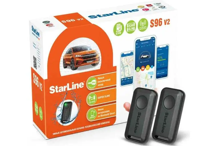 Охранно-телематичекий комплекс StarLine S96 v2 BT 2CAN+4LIN 2SIM GSM