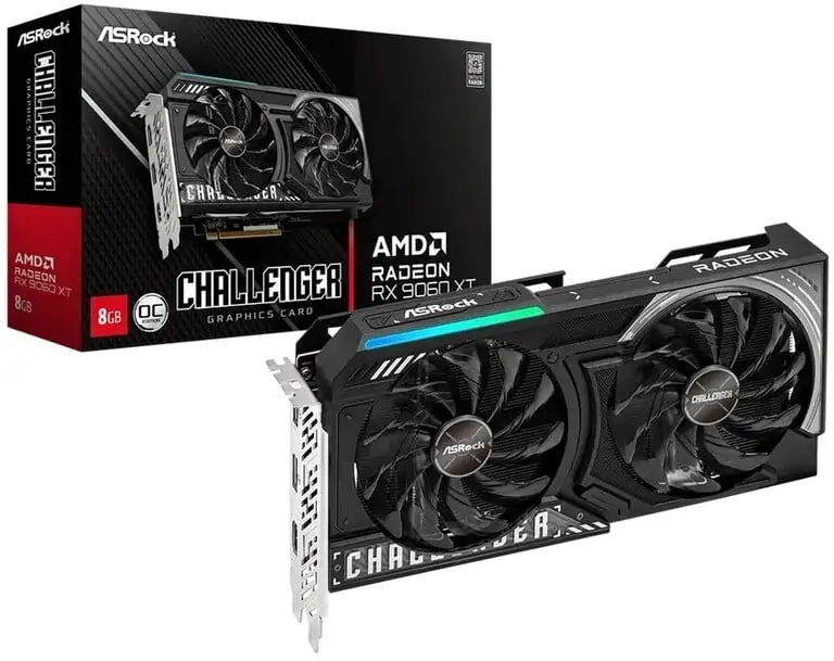 Видеокарта ASRock AMD Radeon RX 9060 XT Challenger 8 ГБ OC