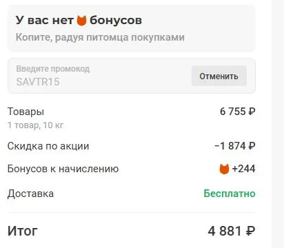 Скриншот проверки