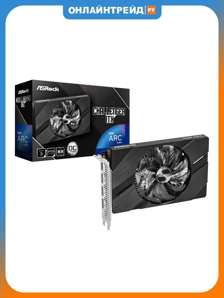 Видеокарта ASRock Arc A380 Challenger ITX OC 6G