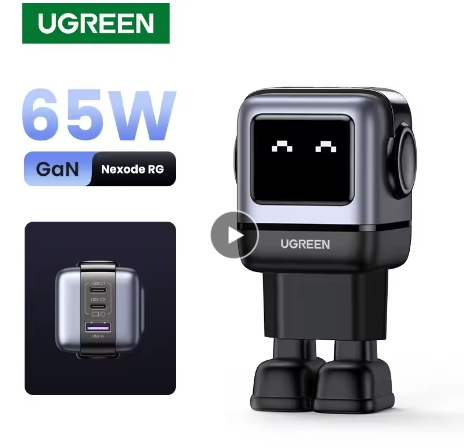 Зарядное устройство UGREEN Robot 65W GaN Charger
