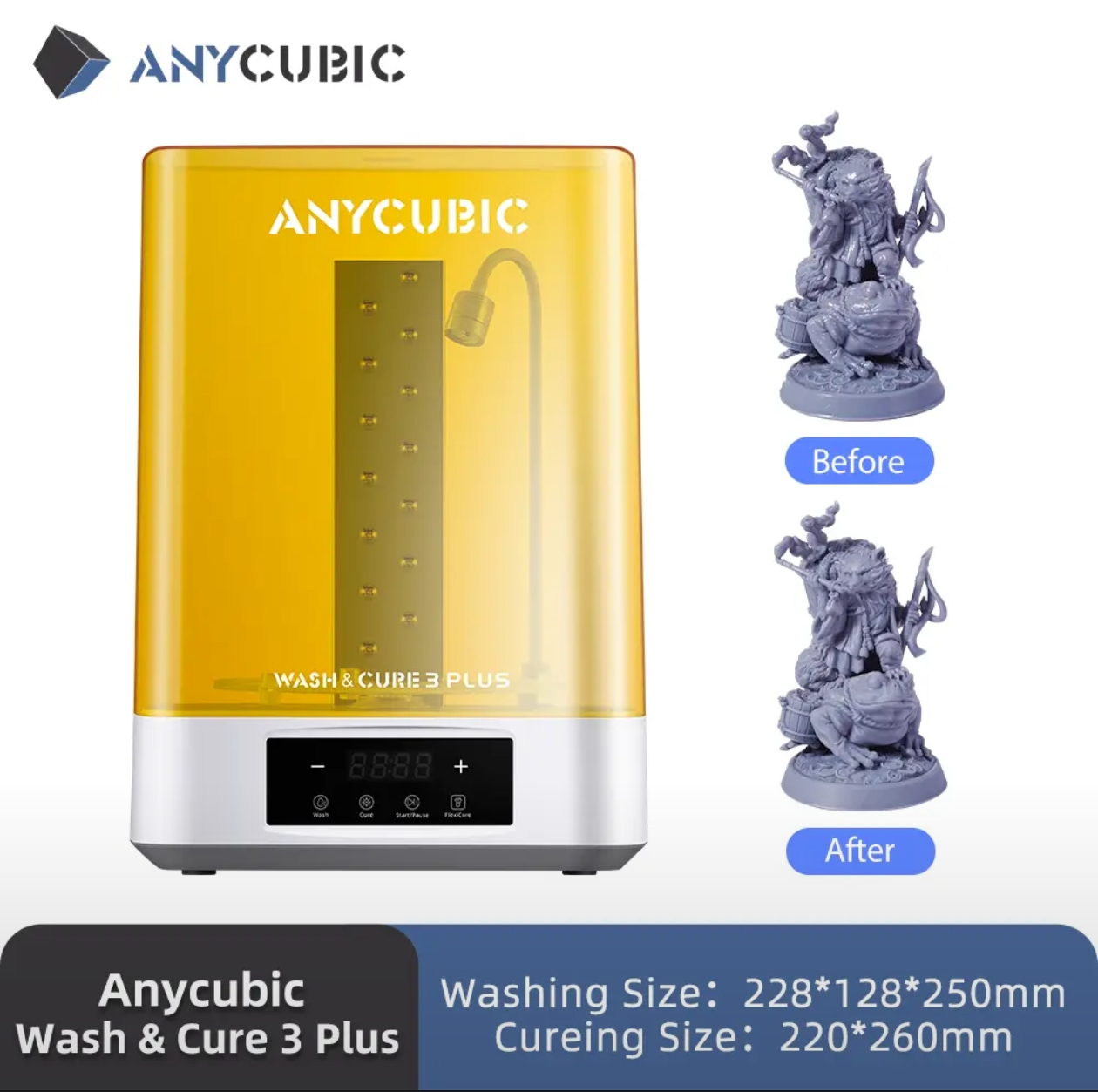 Мойка-отвердитель ANYCUBIC Wash & Cure 3 Plus