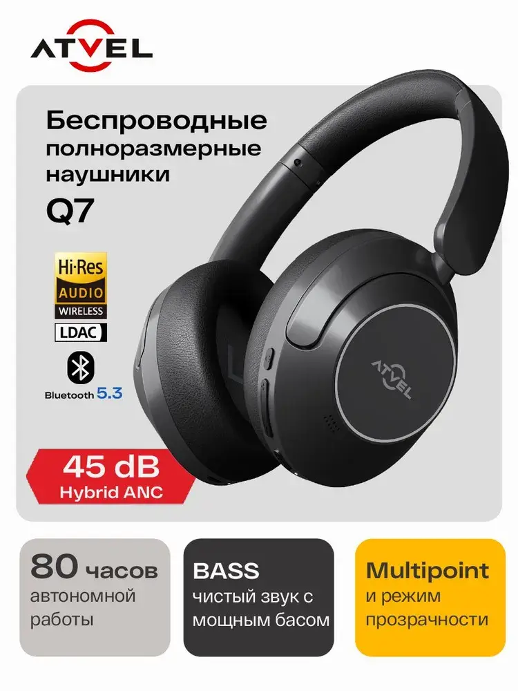 Наушники беспроводные Atvel Tune Pro Q7