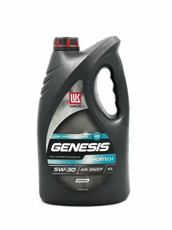 Масло моторное Lukoil Genesis Armortech 5w-30 SN/CF DIESEL, синтетическое, 4 литра