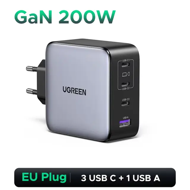 Зарядник UGREEN 200 Вт