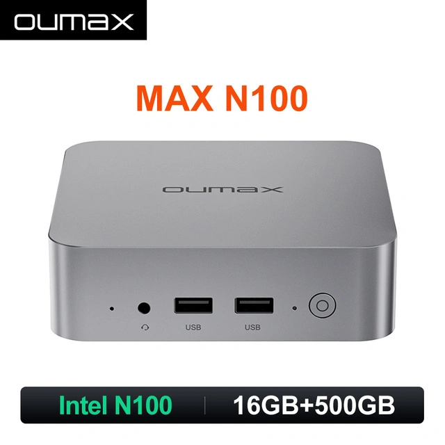 Мини-ПК OUMAX Max N95/N100 Intel 16 ГБ 500 ГБ