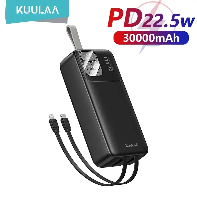 Внешний аккумулятор KUULAA 30000 мАч 22,5 Вт Power Bank